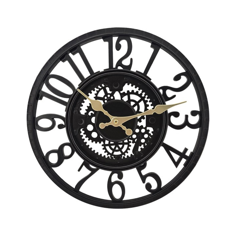 Resin Art Wall Clock - นาฬิกาแขวนผนังกลางแจ้ง กันน้ำ สไตล์เรโทร ทำจากเรซิ่น นาฬิกาแขวนผนังทันสมัย เงียบสงบ