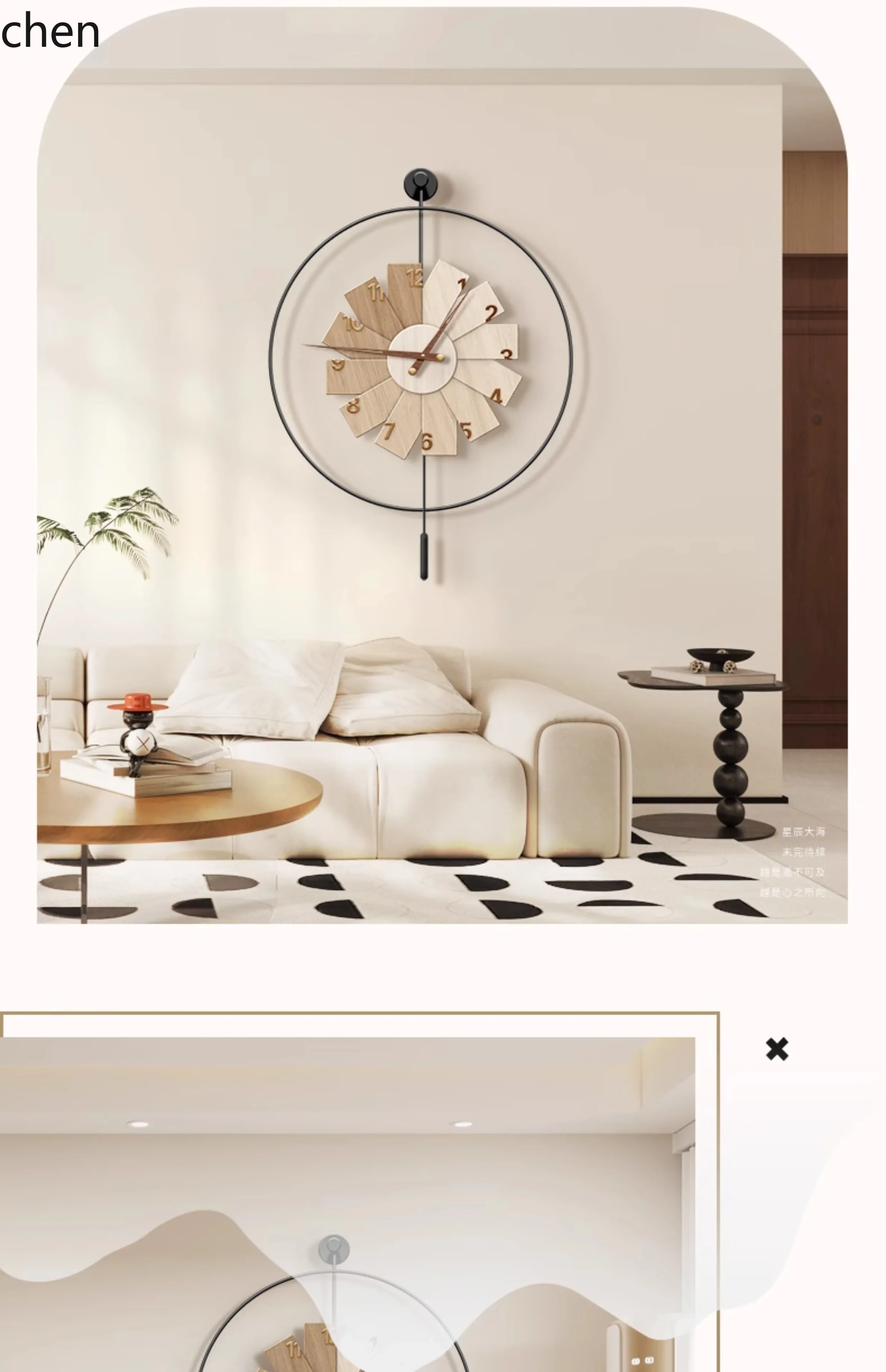 Resin Art Wall Clock - L15- นาฬิกาแขวนผนังสไตล์โมเดิร์นมินิมอล สำหรับร้านอาหาร ศิลปะระดับไฮเอนด์ ห้องนั่งเล่น บ้าน