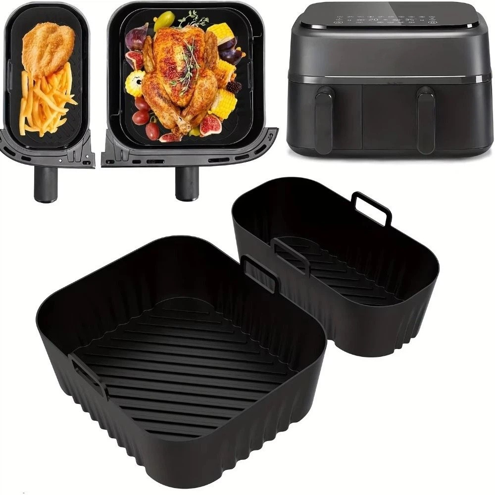 Tray Mold Rectangle - แผ่นรองหม้อทอดไร้น้ำมัน 6 ลิตร/3 ลิตร แบบไม่ติดกระทะ ใช้ซ้ำได้