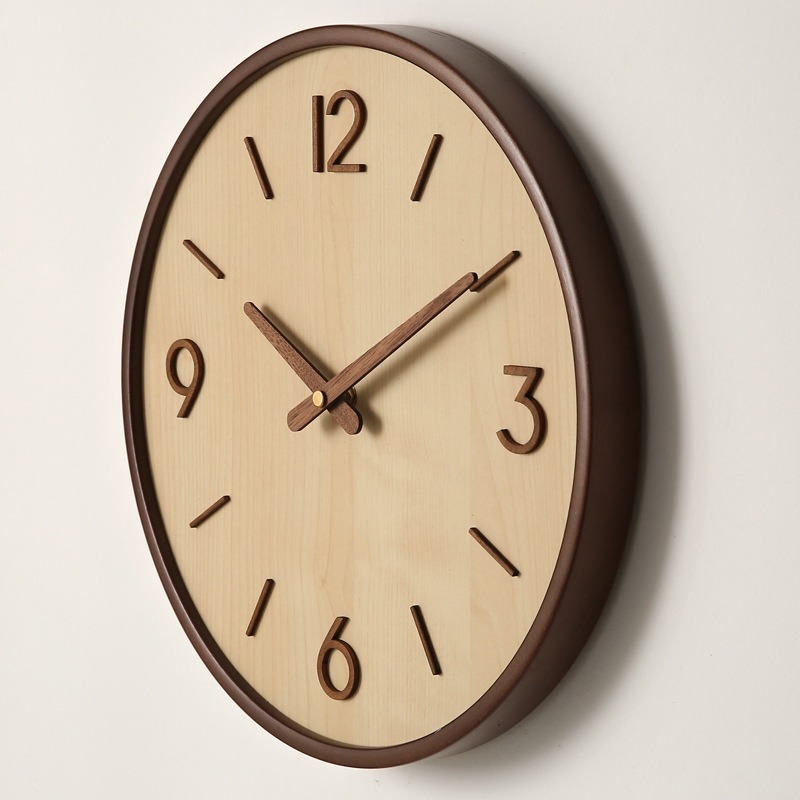 Resin Art Wall Clock - โมเดิร์นไม้ Silent Art Wall นาฬิกาไม้เรียบง่ายห้องนอนนาฬิกาหรูหรามัลติฟังก์ชั่น Entrance