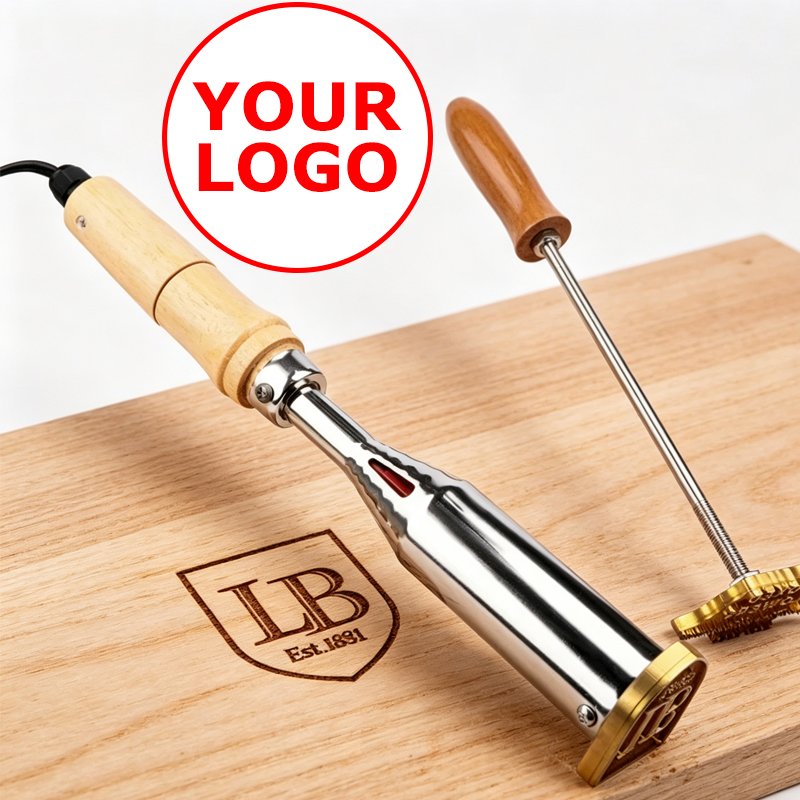 Resin Art Logo - ตราประทับเหล็กแบบกำหนดเอง DIY ตราประทับโลโก้ส่วนตัว ปั๊มลายทองเหลืองสำหรับงานไม้ หนัง เค้ก