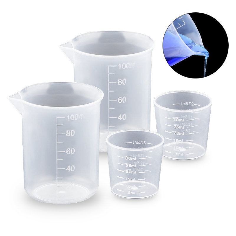 Resin Mixing Cup - ถ้วยตวงพลาสติกขนาด 100 มล. และ 30 มล.