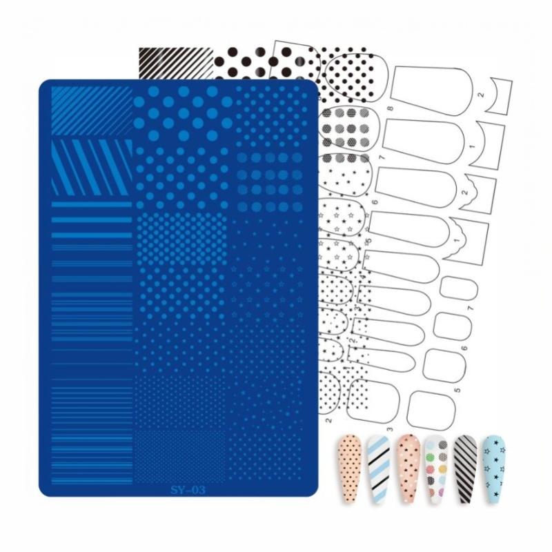 Resin Art Template - แผ่นลายฉลุสำหรับตกแต่งเล็บแบบใช้ซ้ำได้ 1 แผ่น ลายโบว์ ดอกไม้ ลูกไม้