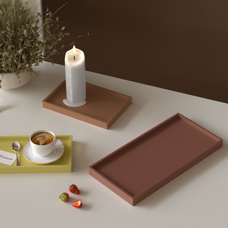 แม่พิมพ์ซิลิโคนสำหรับทำถาดเก็บ - Tray Mold Rectangle บทวิจารณ์และราคา