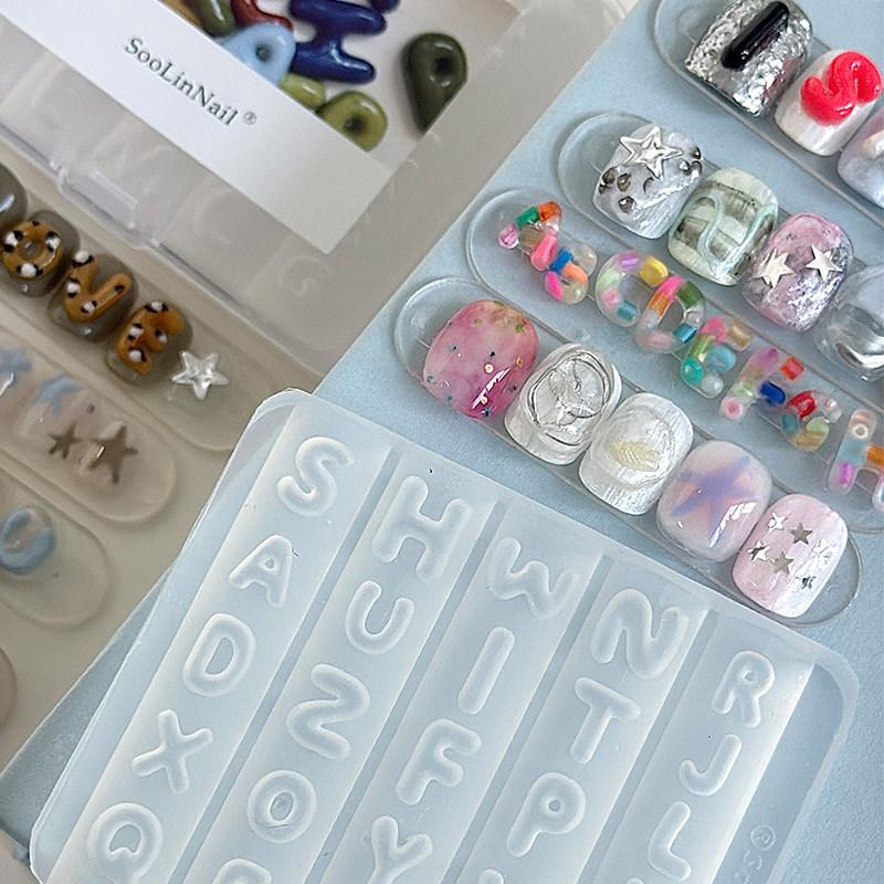 แม่พิมพ์ซิลิโคนลายตัวอักษรสำหร - Resin Art Template บทวิจารณ์และราคา