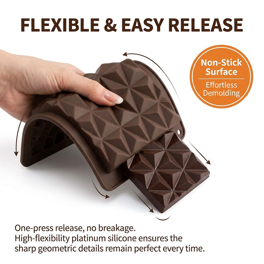 แม่พิมพ์ช็อกโกแลตซิลิโคน 2-in- - Tray Mold Rectangle บทวิจารณ์และราคา