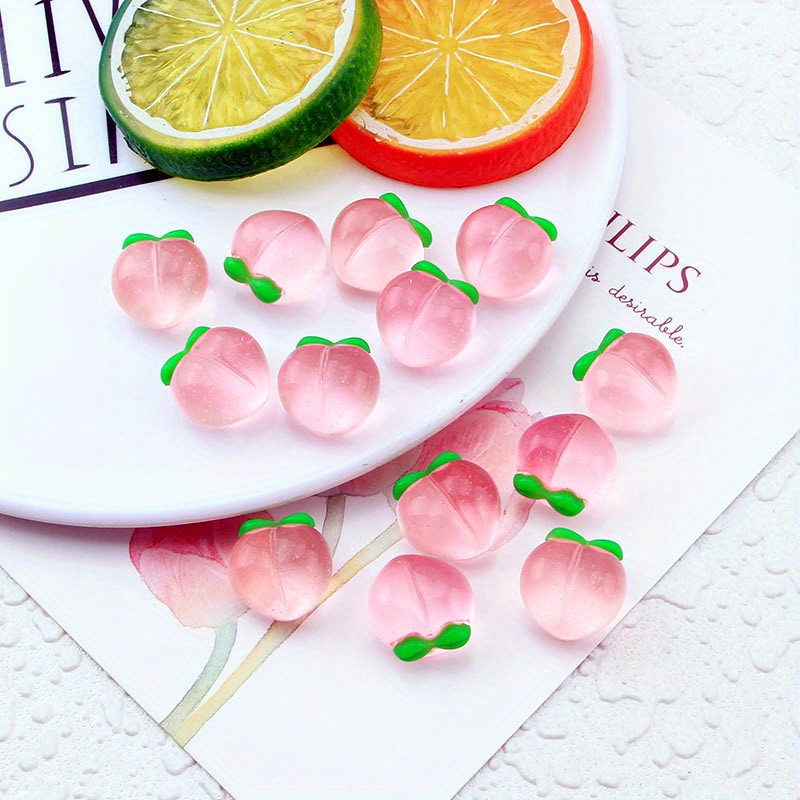 10 ชิ้น จี้เรซิ่นรูปพีชใสแบบแบ - Resin Art Jewellery Kit บทวิจารณ์และราคา
