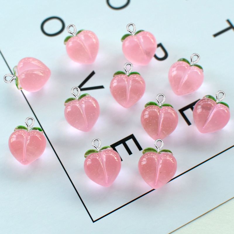 10 ชิ้น จี้เรซิ่นรูปพีชใสแบบแบ - Resin Art Jewellery Kit บทวิจารณ์และราคา