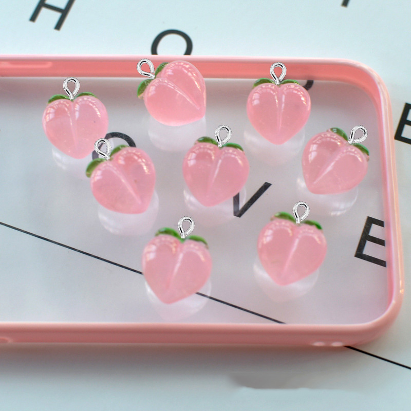 10 ชิ้น จี้เรซิ่นรูปพีชใสแบบแบ - Resin Art Jewellery Kit บทวิจารณ์และราคา