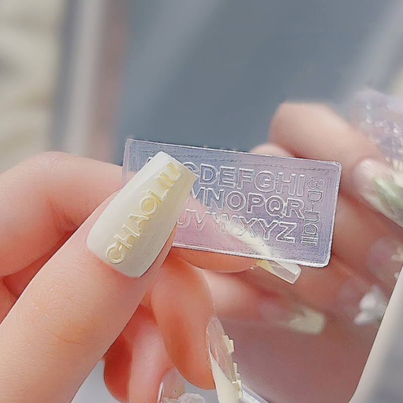 แม่พิมพ์เล็บขนาดเล็กมีตัวอักษร - Resin Art Zone บทวิจารณ์และราคา