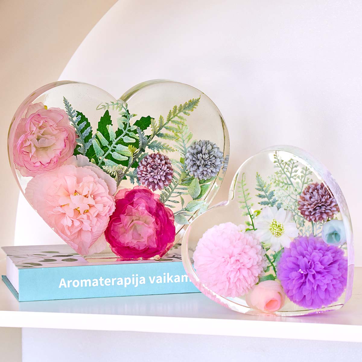 แม่พิมพ์ซิลิโคนรูปหัวใจขนาดใหญ - Resin Art Heart บทวิจารณ์และราคา
