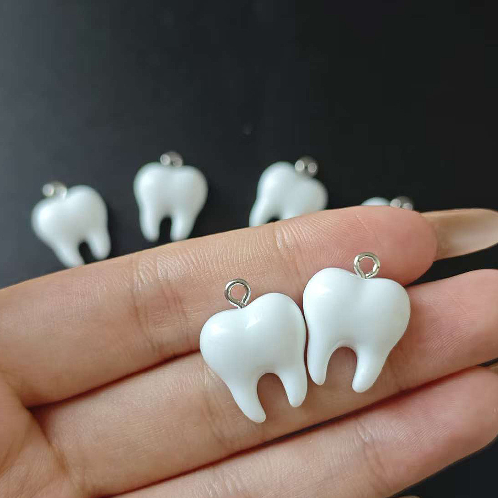 จี้เรซิ่นรูปฟันสีขาวน่ารัก 10  - Resin Art Materials Kit บทวิจารณ์และราคา