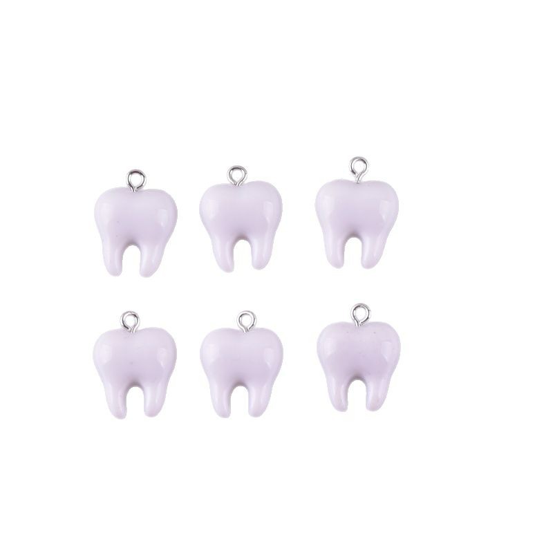 จี้เรซิ่นรูปฟันสีขาวน่ารัก 10  - Resin Art Materials Kit บทวิจารณ์และราคา
