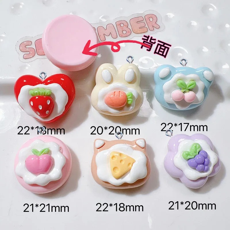 จี้เรซิ่นรูปเค้กผลไม้น่ารัก 10 - Resin Art Jewellery Kit บทวิจารณ์และราคา