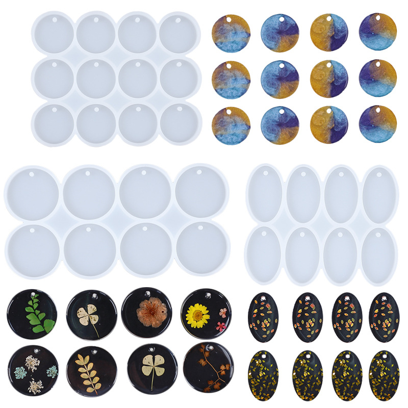 8/12pcs รอบรูปไข่จี้เรซินแม่พิ - Resin Mixing Cup บทวิจารณ์และราคา