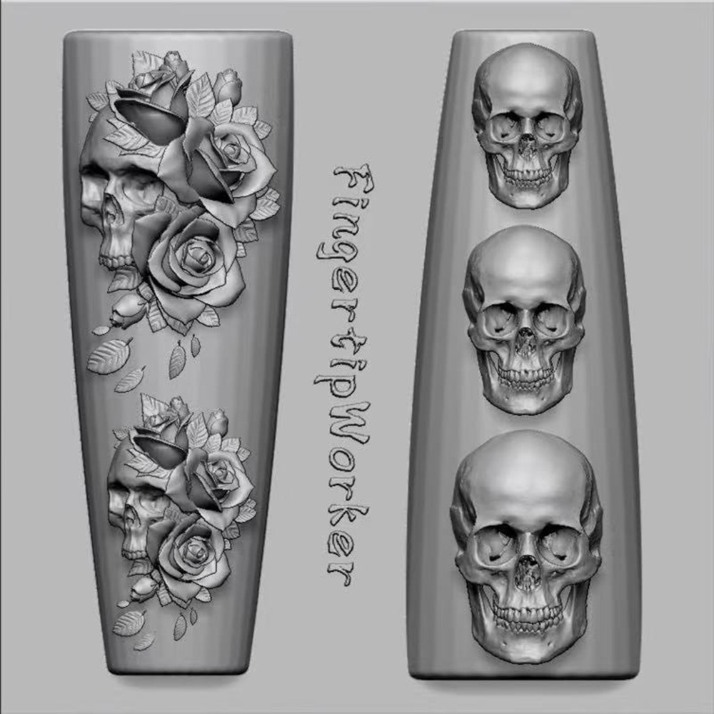 ชุดแม่พิมพ์ซิลิโคนลายหัวกะโหลก - Resin Art Template บทวิจารณ์และราคา