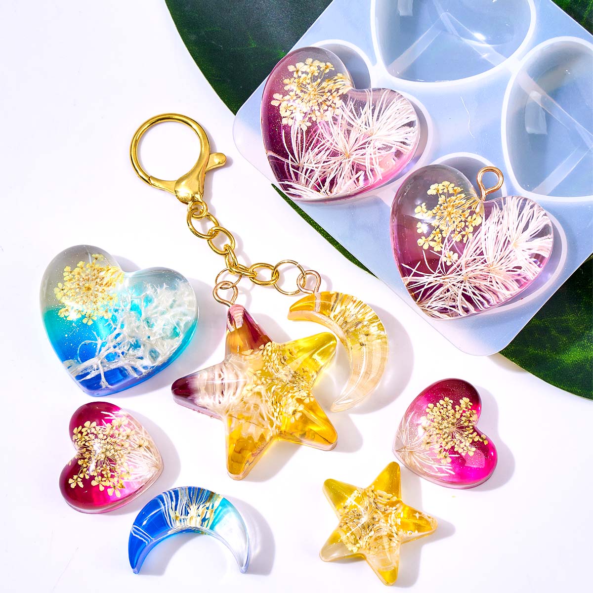 แม่พิมพ์ซิลิโคนรูปดาวหัวใจพระจ - Resin Art Heart บทวิจารณ์และราคา