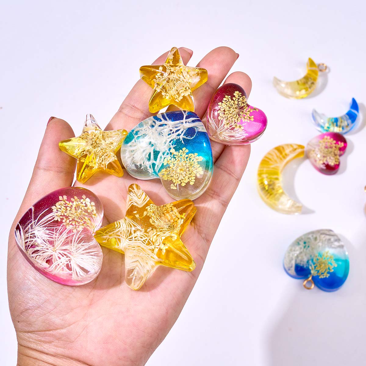 แม่พิมพ์ซิลิโคนรูปดาวหัวใจพระจ - Resin Art Heart บทวิจารณ์และราคา