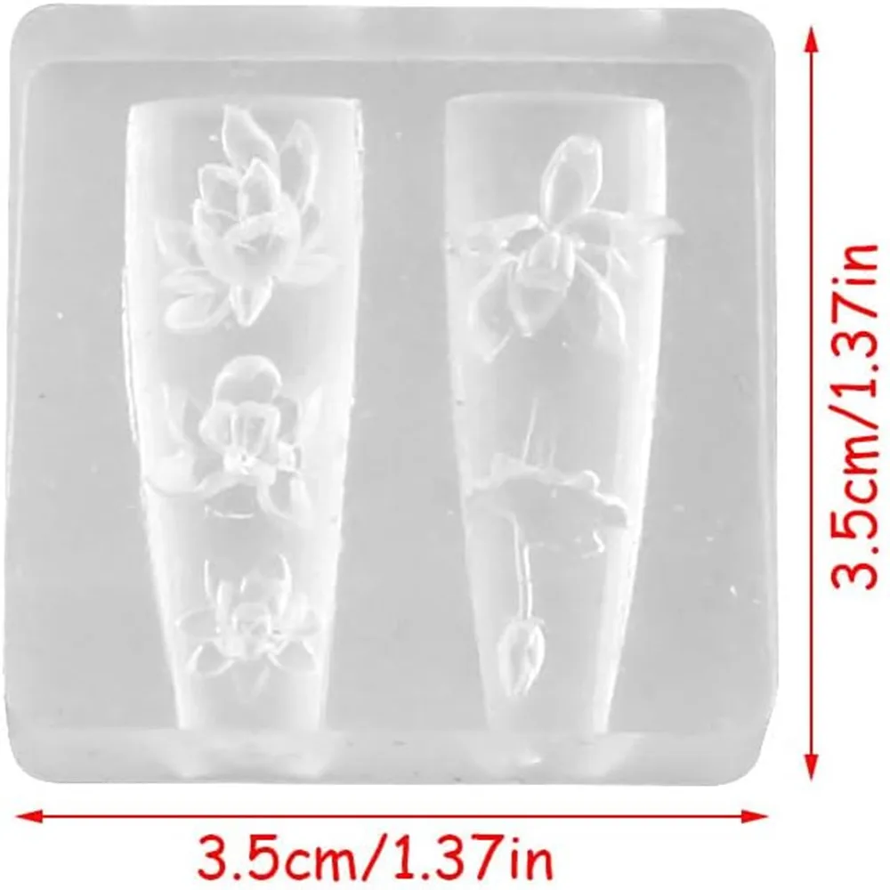 3D หนามเล็บซิลิโคนแม่พิมพ์แกะส - Resin Art Template บทวิจารณ์และราคา