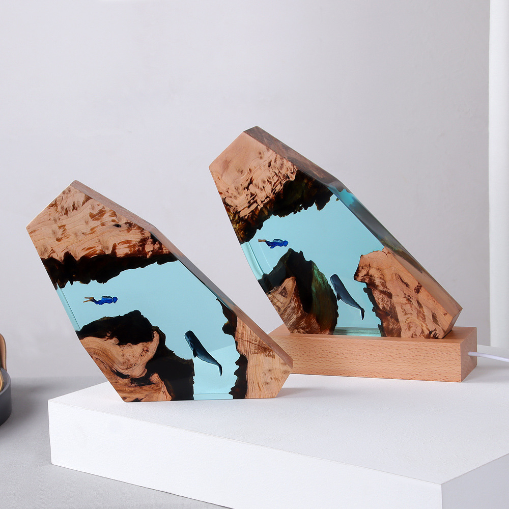 ของตกแต่งบ้านรูปนักดำน้ำในถ้ำใ - Resin Art For Anniversary Gift บทวิจารณ์และราคา