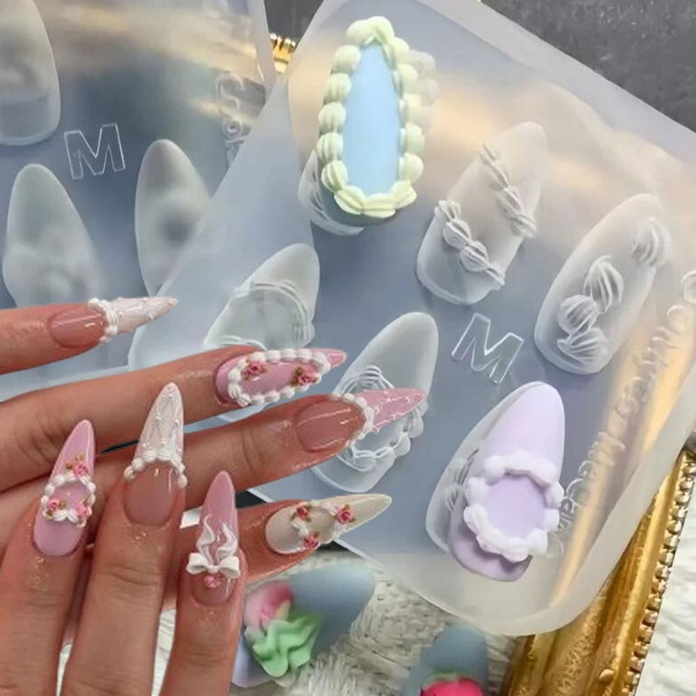 แม่พิมพ์ซิลิโคนสำหรับทำเล็บลาย - Resin Art Template บทวิจารณ์และราคา