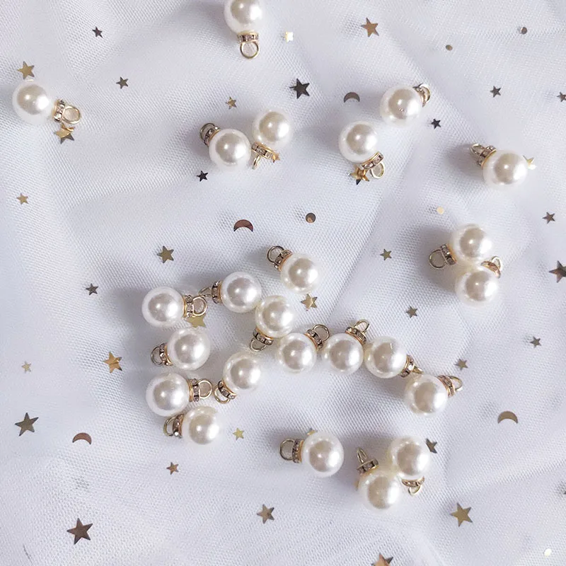30 ชิ้นรอบเพิร์ลเพชรจี้ทองเงิน - Resin Art For Anniversary Gift บทวิจารณ์และราคา