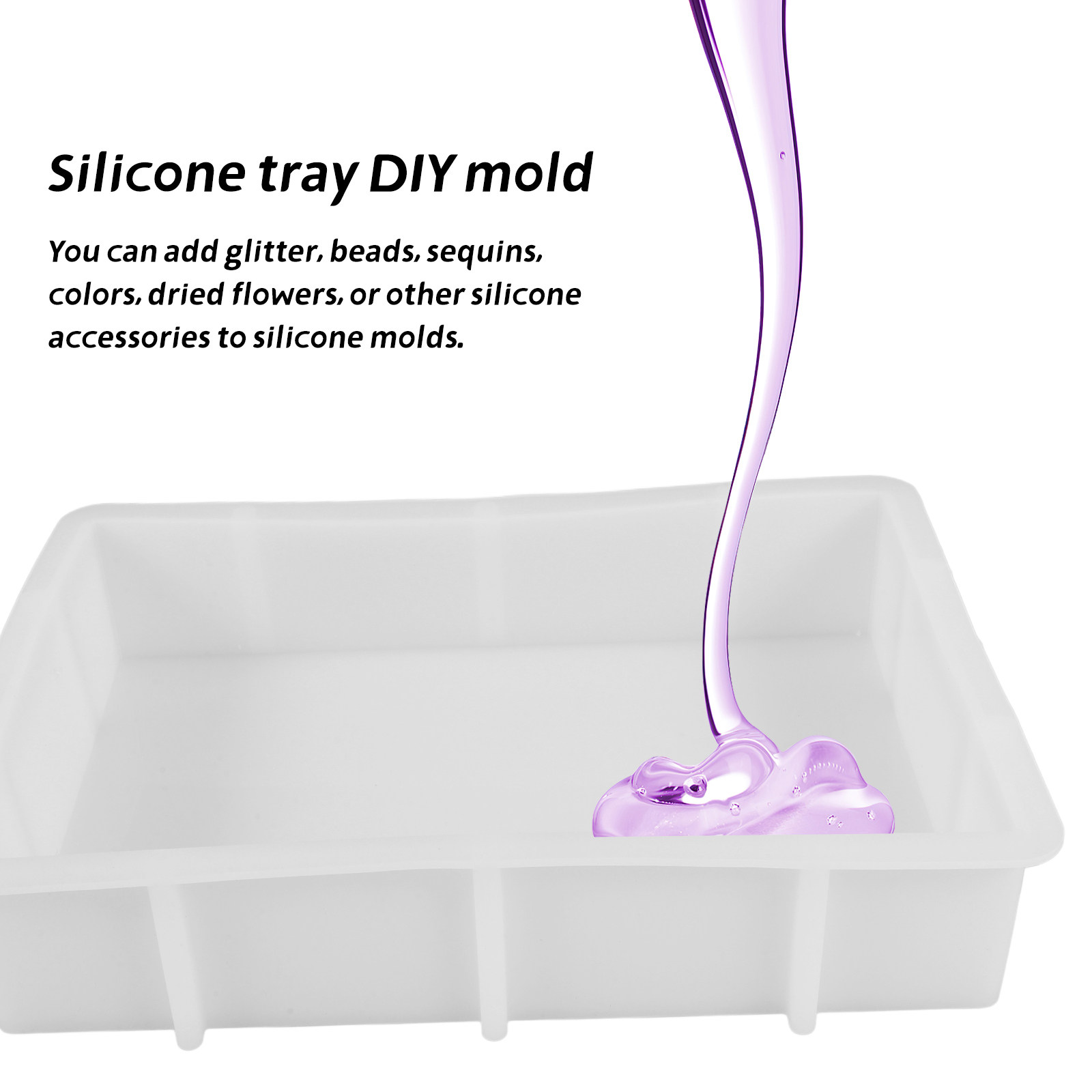 แม่พิมพ์ซิลิโคนเรซิ่นรูปทรงสี่ - Tray Mold Rectangle บทวิจารณ์และราคา