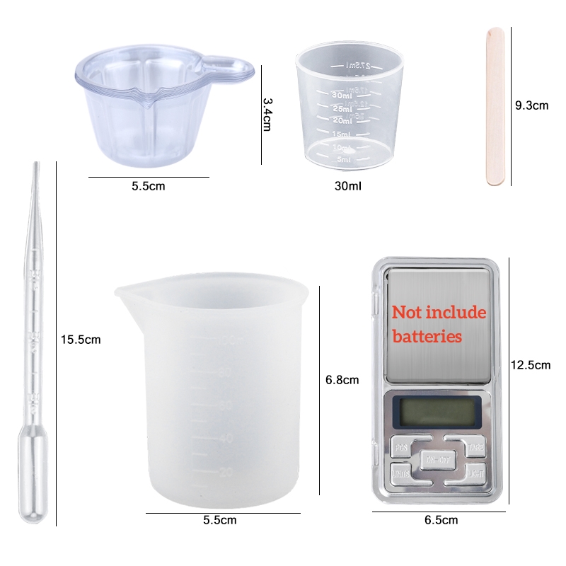 ชุดเรซินอีพ็อกซี่คริสตัลใสผสมง - Resin Mixing Cup บทวิจารณ์และราคา