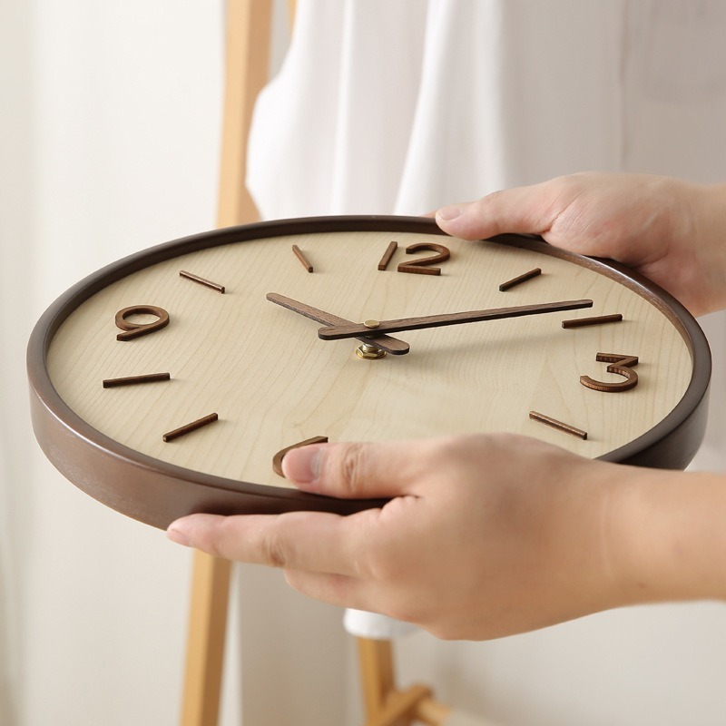 โมเดิร์นไม้ Silent Art Wall นา - Resin Art Wall Clock บทวิจารณ์และราคา