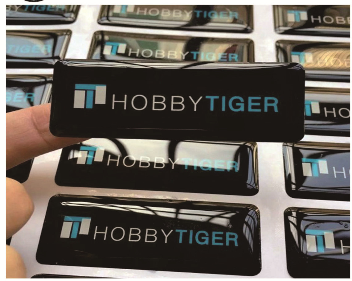 สติกเกอร์เรซิ่นอีพ็อกซี่แบบโดม - Resin Art Logo บทวิจารณ์และราคา