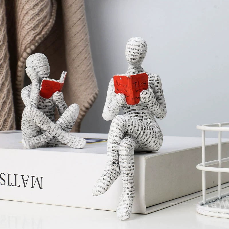 ของตกแต่งรูปปั้นเรซิ่นนักคิดหญ - Resin Art For Anniversary Gift บทวิจารณ์และราคา