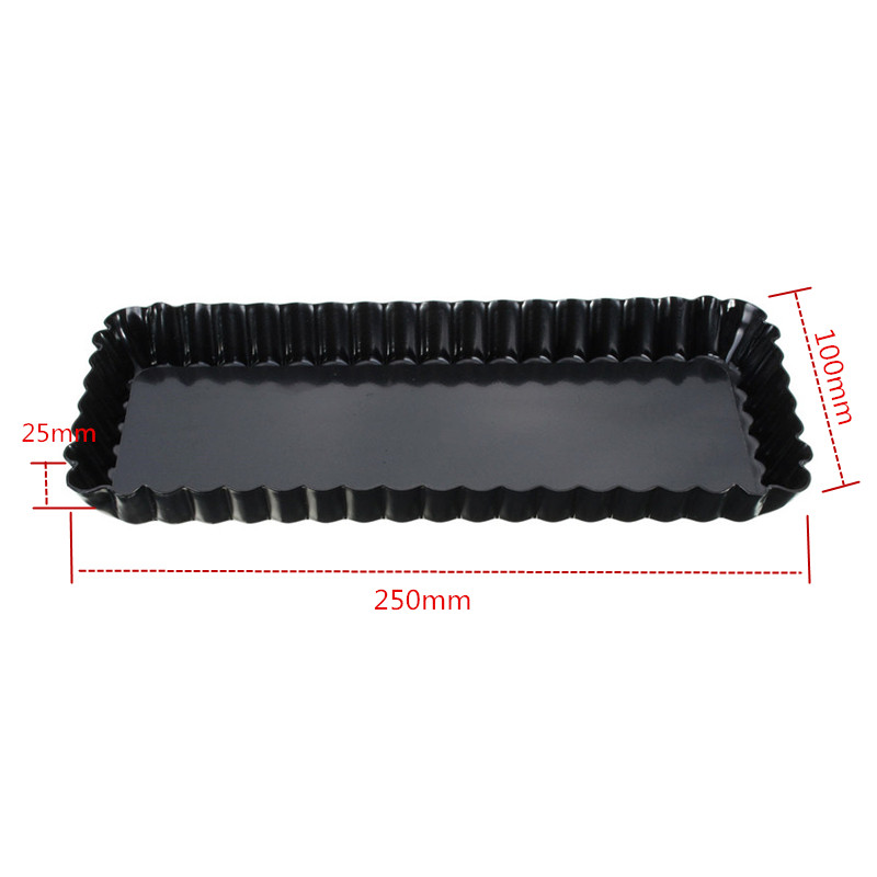 Fluted Pie Tart Pan Mold Bakin - Tray Mold Rectangle บทวิจารณ์และราคา