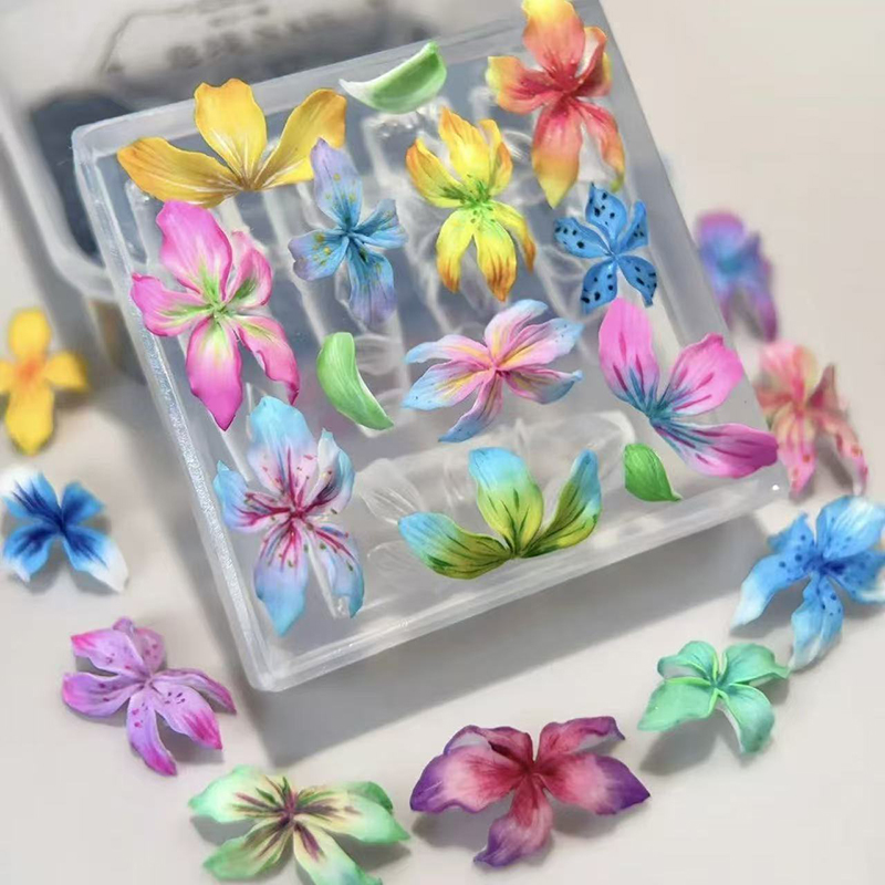 แม่พิมพ์ทำเล็บ 3 มิติ ลายดอกไม - Resin Art Template บทวิจารณ์และราคา