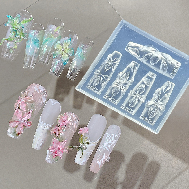 แม่พิมพ์ทำเล็บ 3 มิติ ลายดอกไม - Resin Art Template บทวิจารณ์และราคา