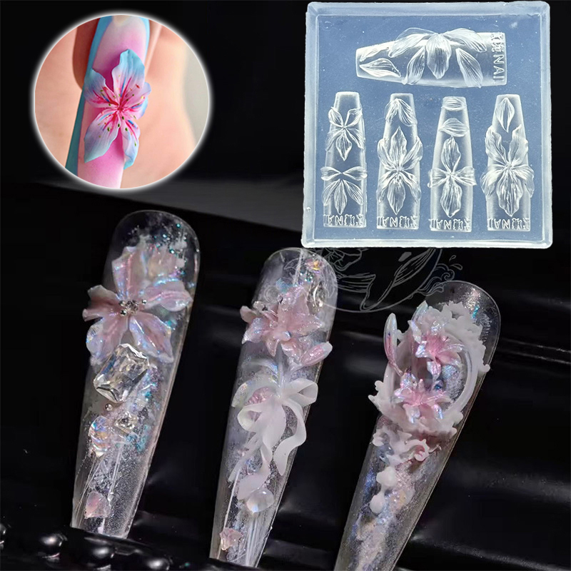Z. แม่พิมพ์เล็บลายดอกไม้ 3 มิต - Resin Art Template บทวิจารณ์และราคา