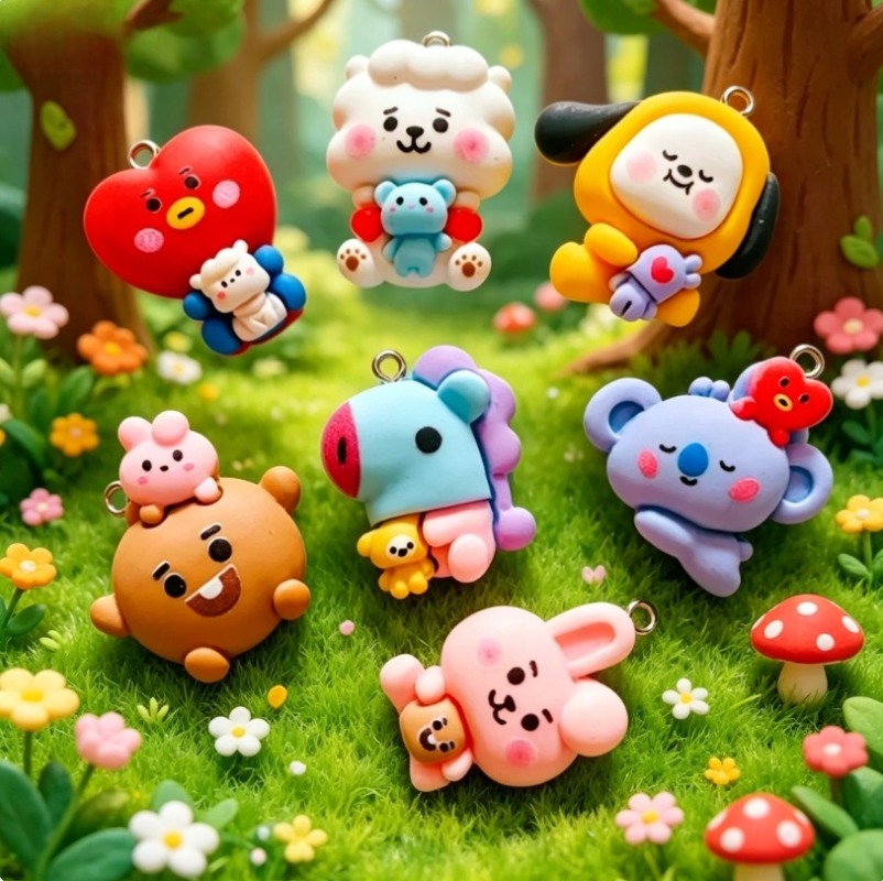 ชุด 7 ชิ้น BT21 ชาร์มการ์ตูนเร - Resin Art Materials Kit บทวิจารณ์และราคา