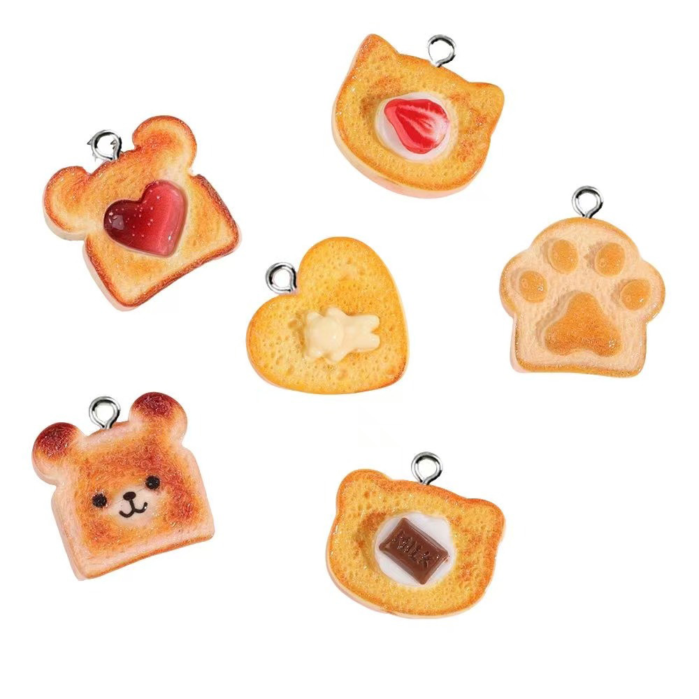 ชาร์มเรซิ่นรูปขนมปังปิ้งรูปหัว - Resin Art Heart บทวิจารณ์และราคา