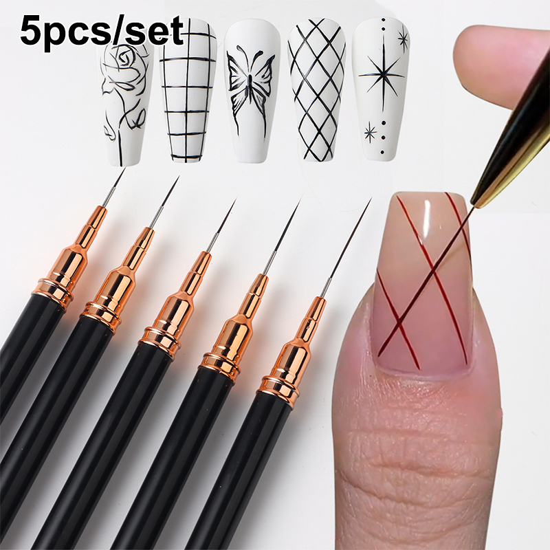 # ชุดแปรงเพ้นท์เล็บมืออาชีพ 5  - Resin Art Gel บทวิจารณ์และราคา