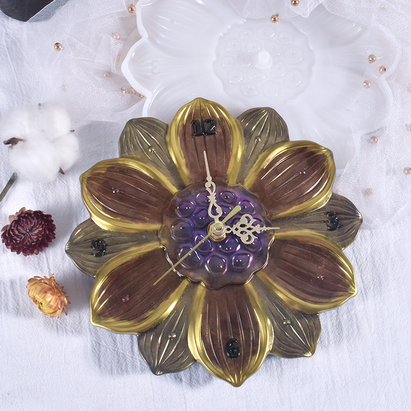 แผนที่โลก Lotus Leaf SAKURA นา - Resin Art Wall Clock บทวิจารณ์และราคา