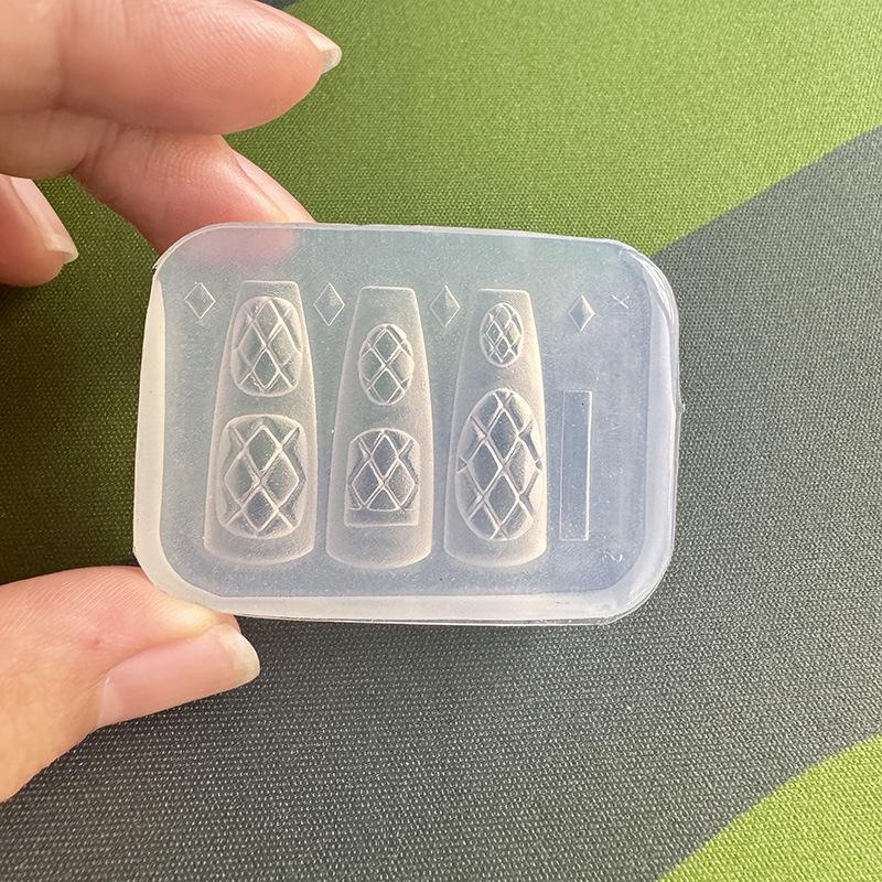แม่พิมพ์ซิลิโคนทำเล็บแบบพกพา ใ - Resin Art Template บทวิจารณ์และราคา