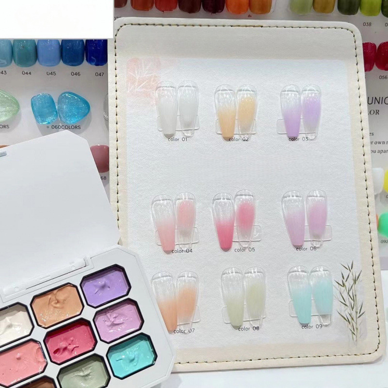 เจลทาเล็บแบบ 9 ช่อง สีพื้น 1 ช - Resin Art Gel บทวิจารณ์และราคา