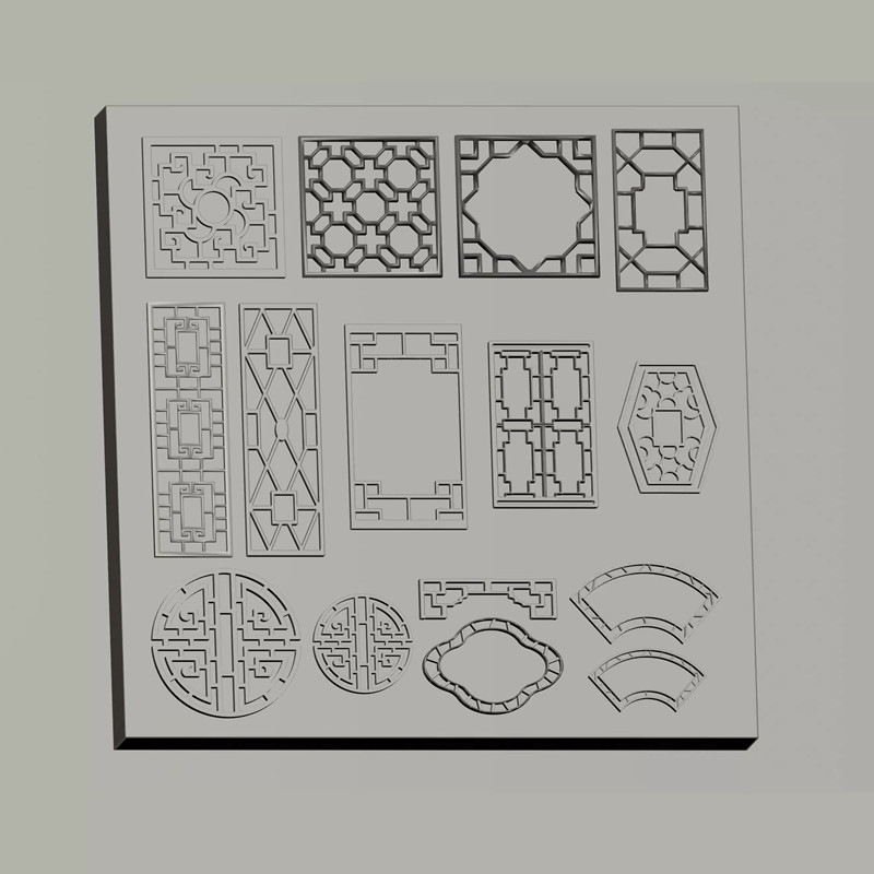 แม่พิมพ์ลายหน้าต่างจีนโบราณสำห - Resin Art Template บทวิจารณ์และราคา