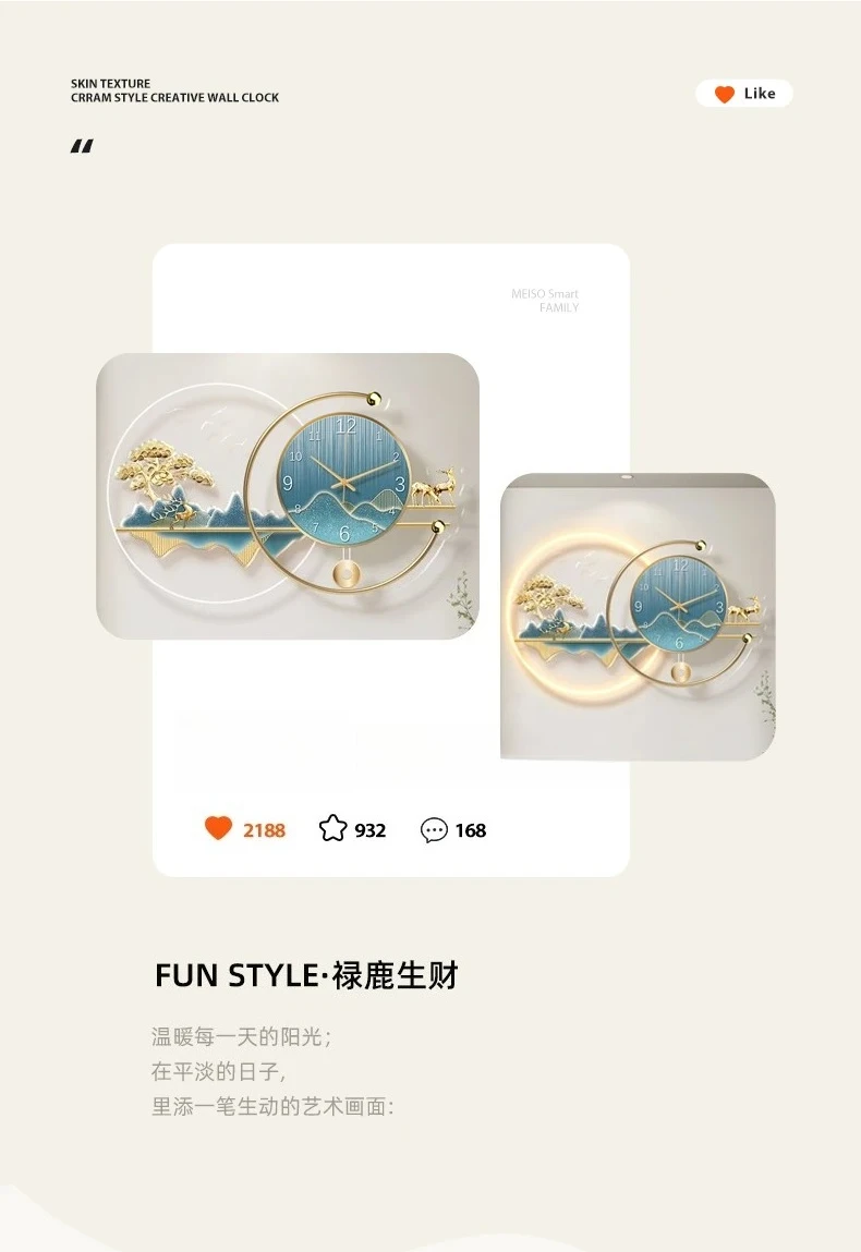 นาฬิกาแขวนผนังศิลปะหรูหรา ดิจิ - Resin Art Wall Clock บทวิจารณ์และราคา
