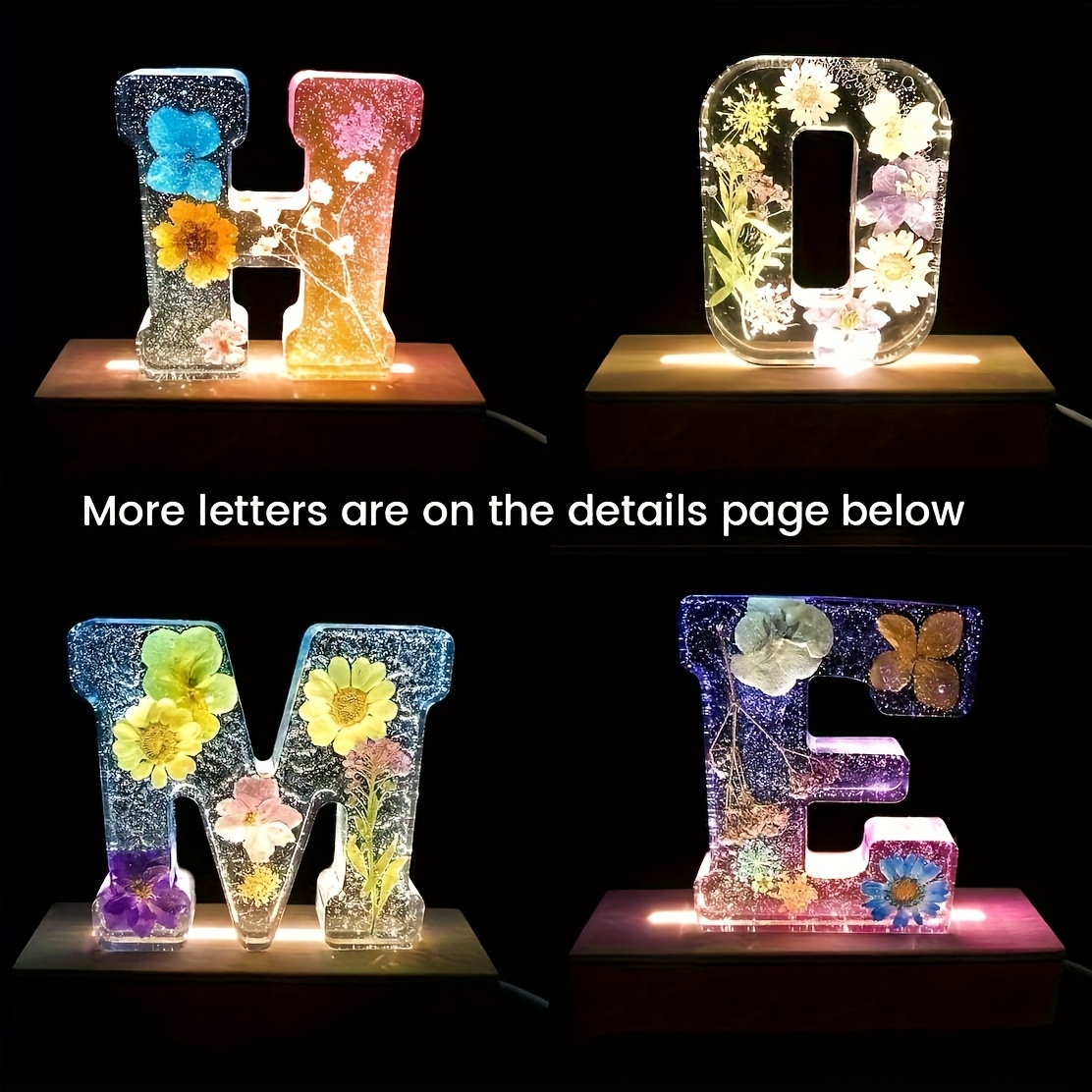 แม่พิมพ์เรซินตัวอักษรขนาดใหญ่  - Resin Art Logo บทวิจารณ์และราคา