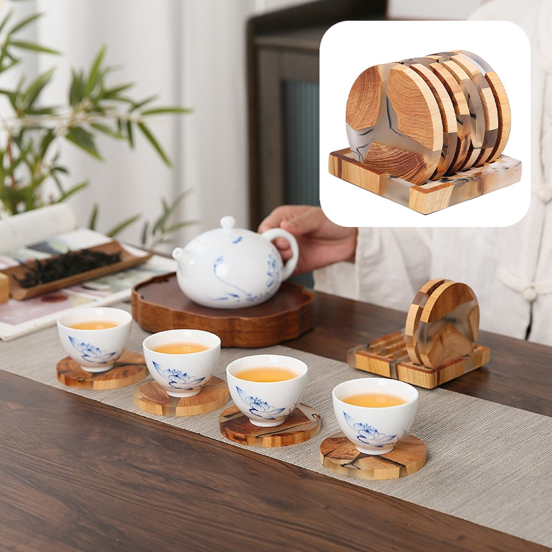ชุดแผ่นรองแก้วชา 6 ชิ้น พร้อมท - Resin Mixing Cup บทวิจารณ์และราคา