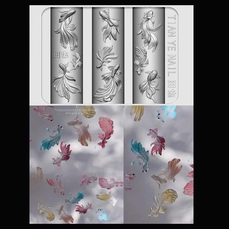 แม่แบบลายเล็บ 3 มิติ ซิลิโคนนิ - Resin Art Template บทวิจารณ์และราคา