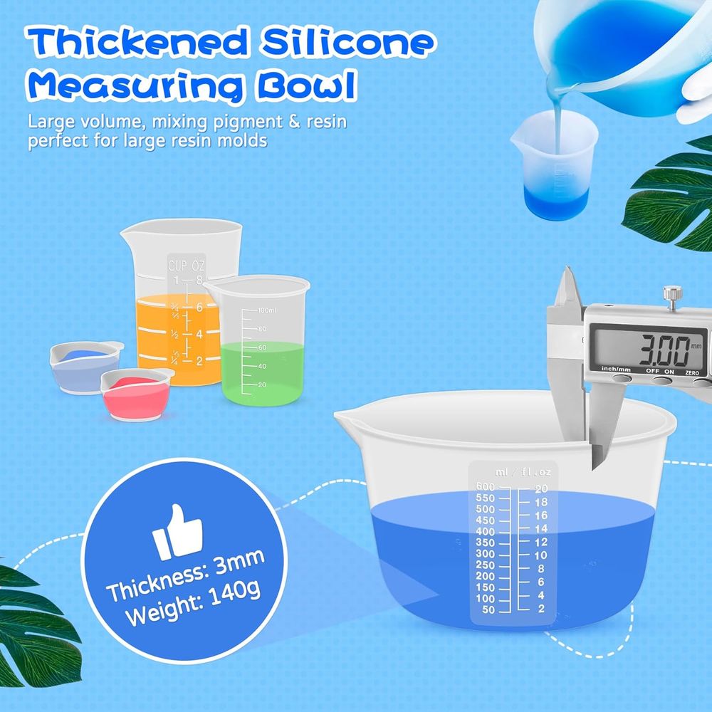 ถ้วยผสมเรซิ่นซิลิโคนหรืออุปกรณ - Resin Mixing Cup บทวิจารณ์และราคา
