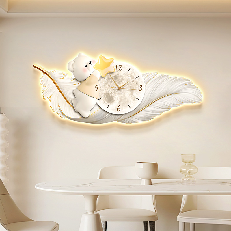 ขนาดใหญ่โลหะ Wall Art นาฬิกาผน - Resin Art Wall Clock บทวิจารณ์และราคา