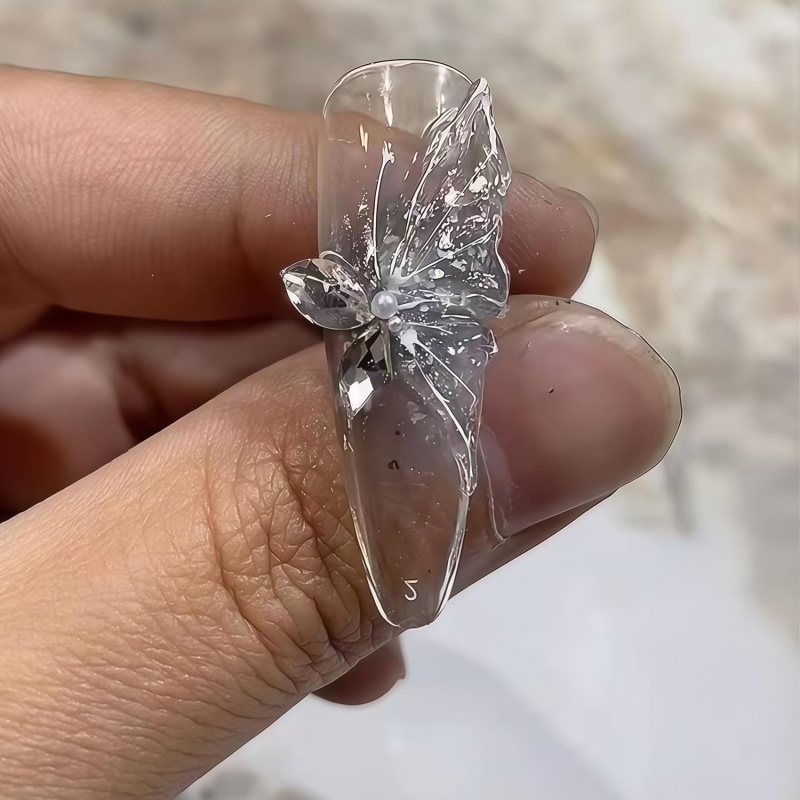 แม่พิมพ์เจลทำเล็บลายดอกไม้ผีเส - Resin Art Template บทวิจารณ์และราคา