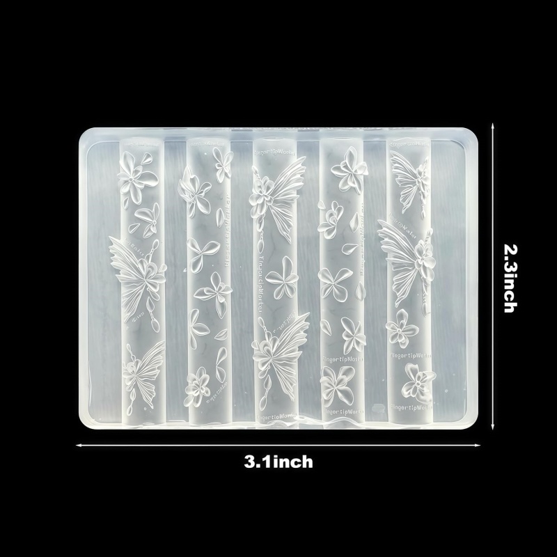 แม่พิมพ์เจลทำเล็บลายดอกไม้ผีเส - Resin Art Template บทวิจารณ์และราคา